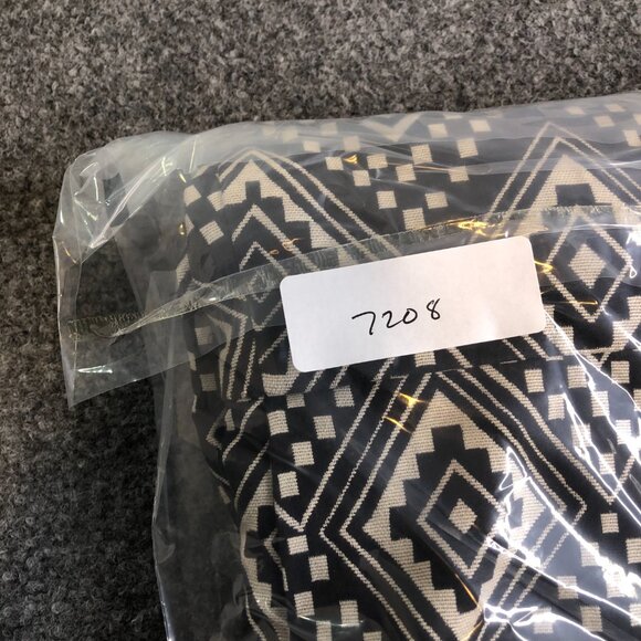 J Crew Dress Womens 6 Gray Aztec Unlined Pockets Business Midi Tiered - Picture 7 of 7